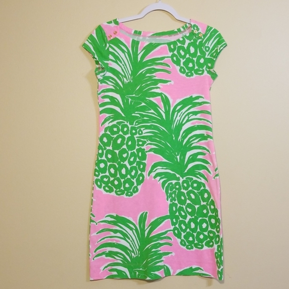 Lilly Pulitzer Dresses & Skirts - 🍍Lilly Pulitzer Pink & Green Pineapple Dress